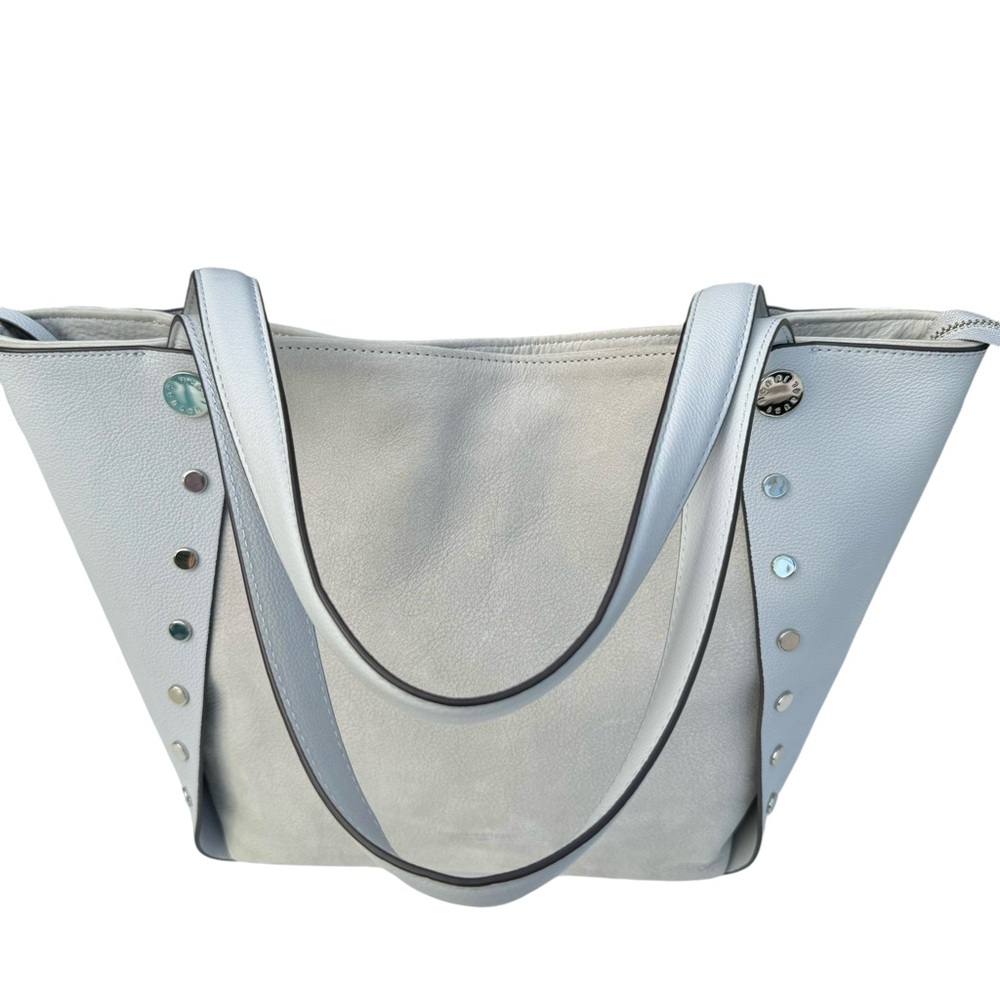 Henri Bendel Cooper Shoulder Bag Nubuck Leather Tote - Picture 7 of 17
